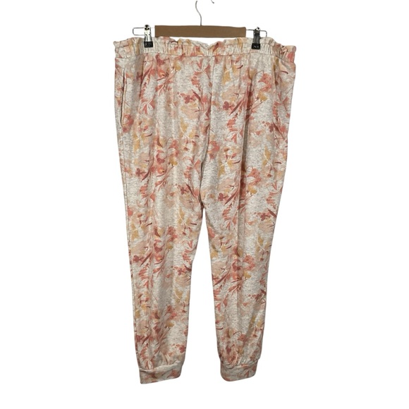 LC Lauren Conrad Women’s Floral Lightweight Joggers Size XL - Picture 2 of 6